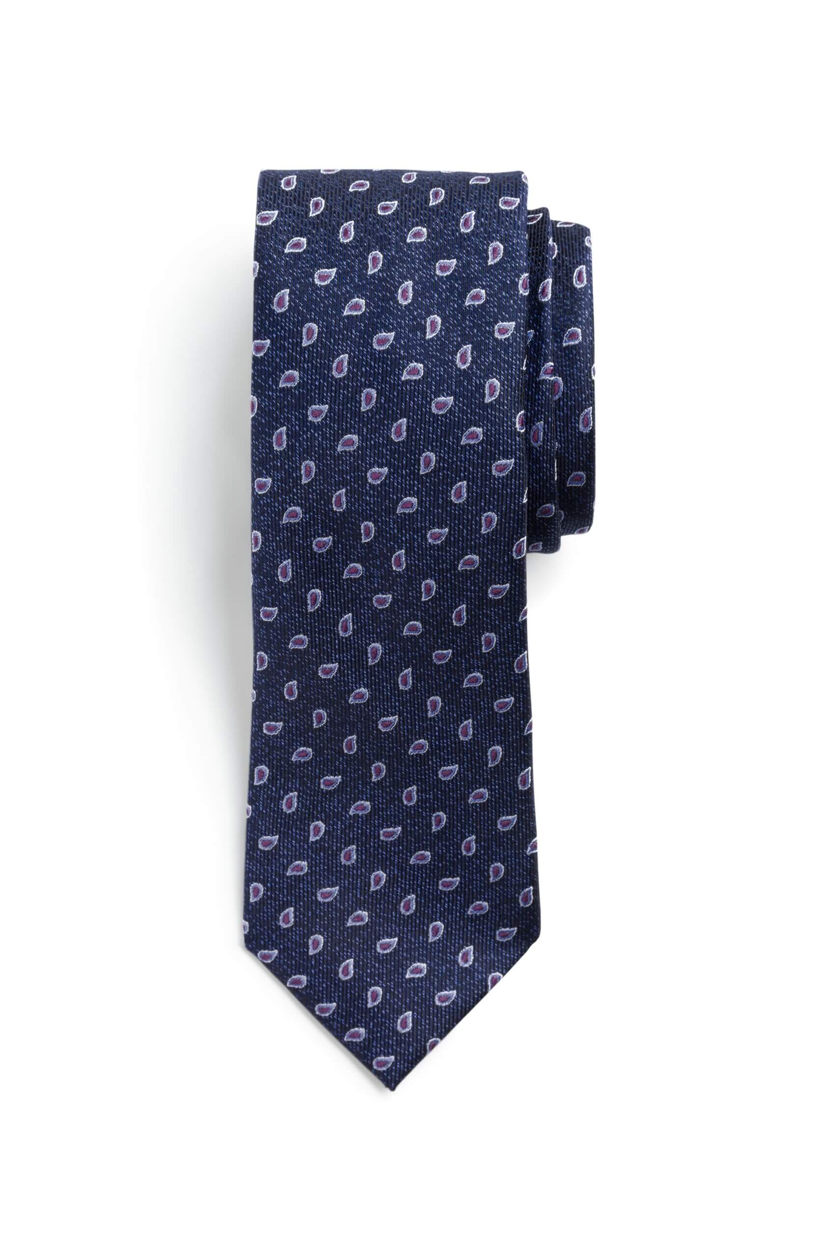 Stitch Fix men's navy blue paisley print necktie.