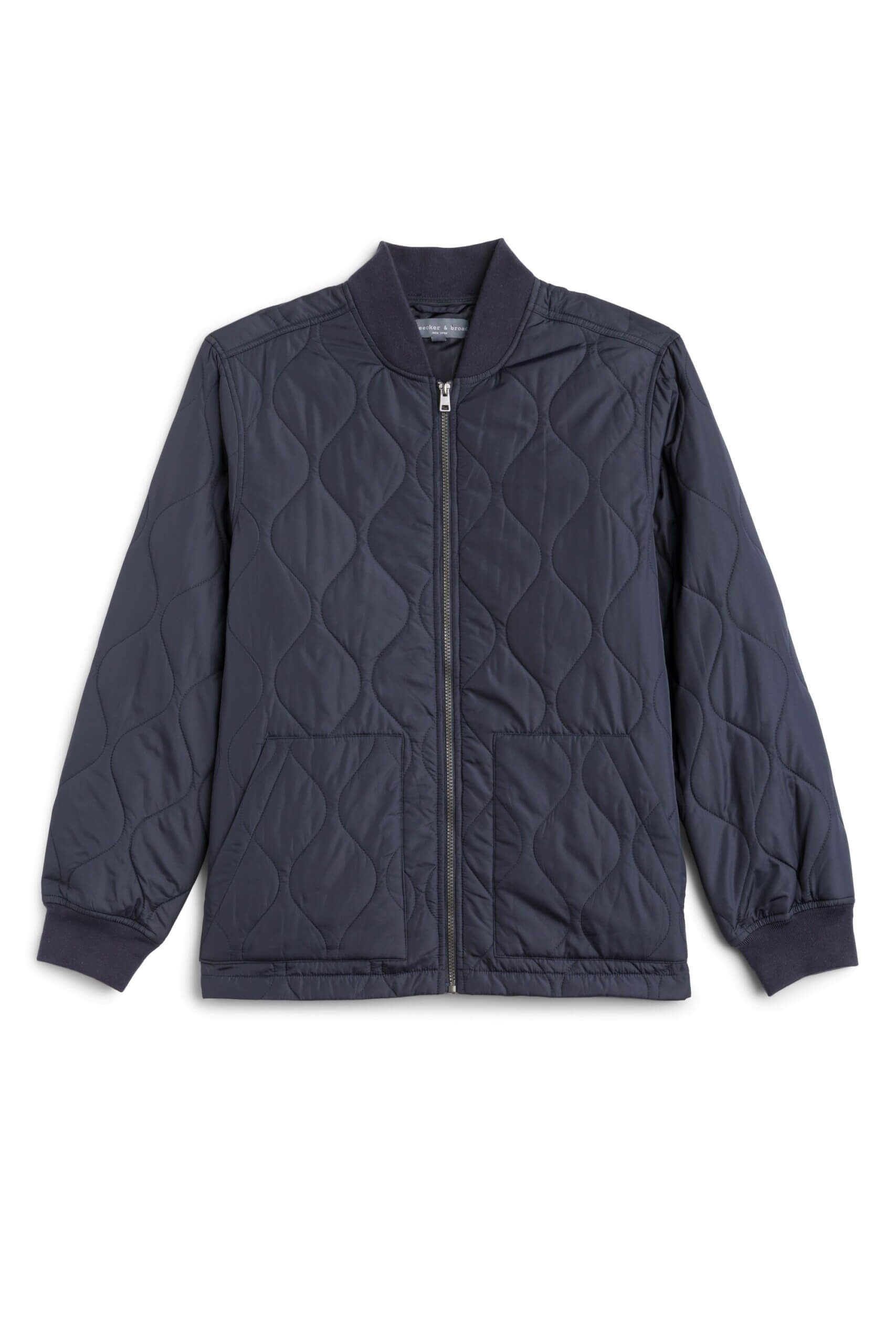 Stitch Fix men’s navy blue quilted jacket.