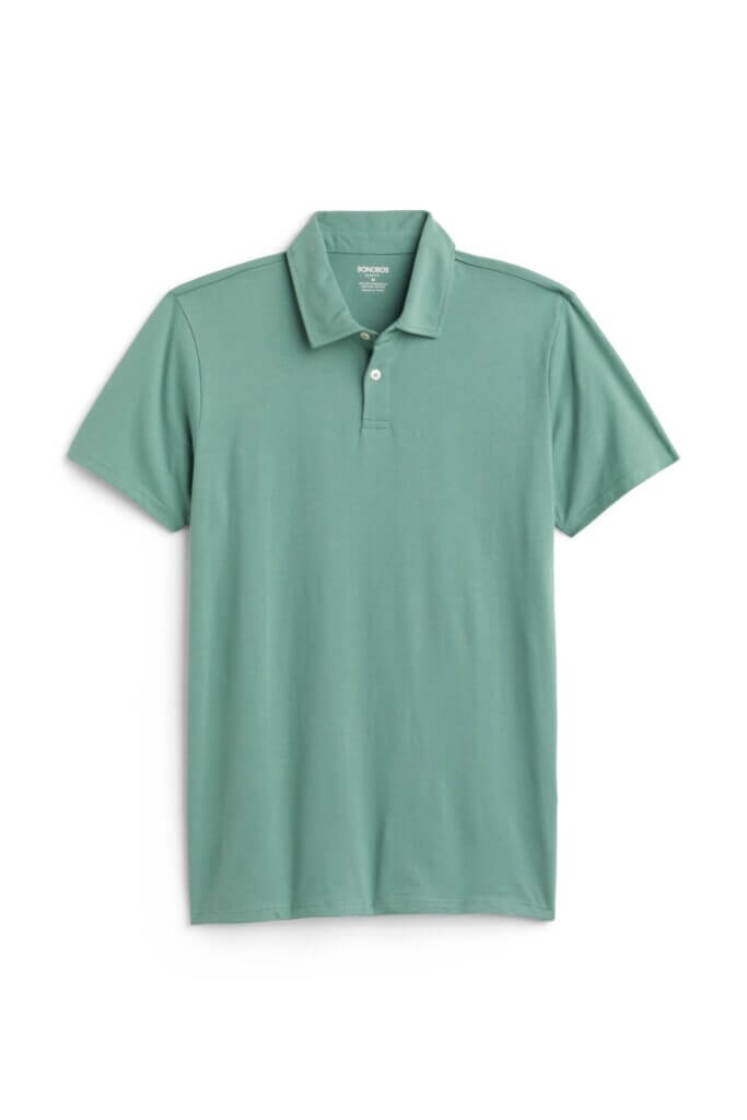 Stitch Fix men's green polo shirt.