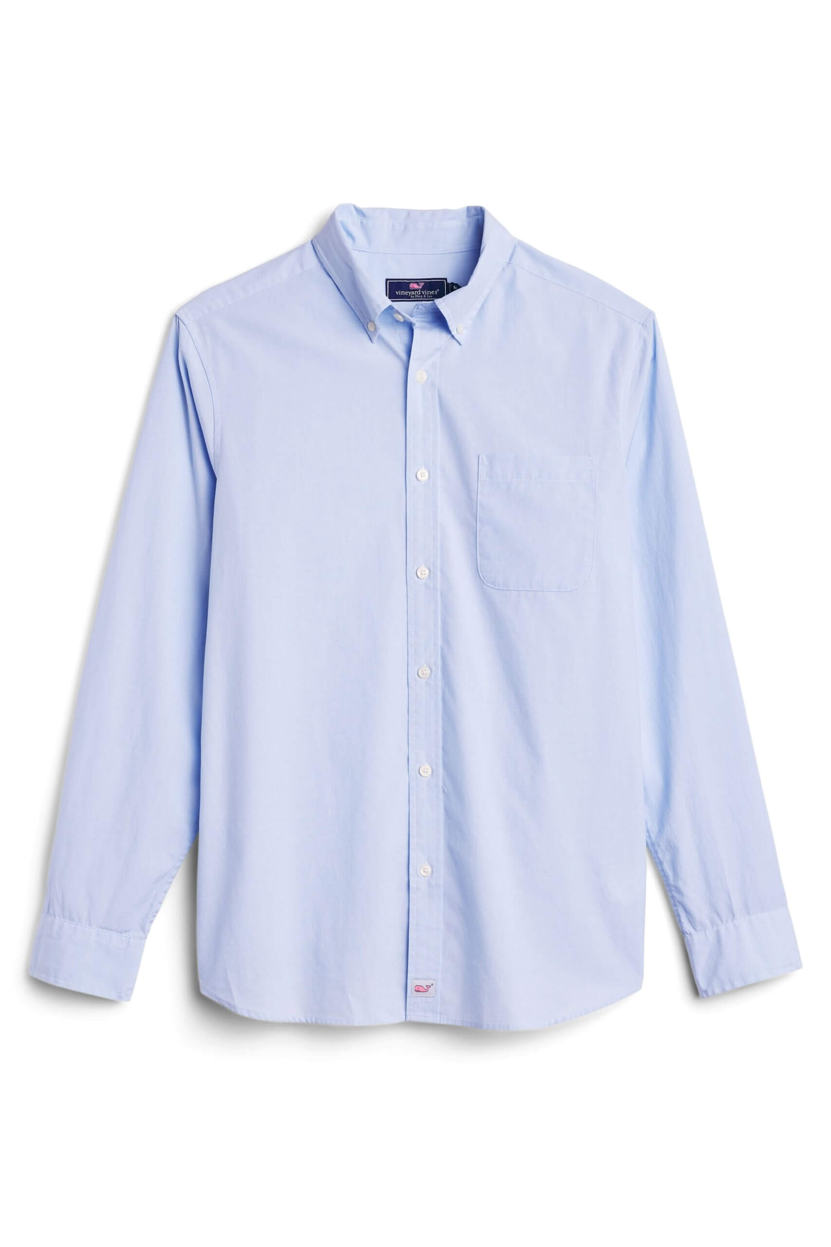 Stitch Fix men’s long-sleeved blue button-down shirt.