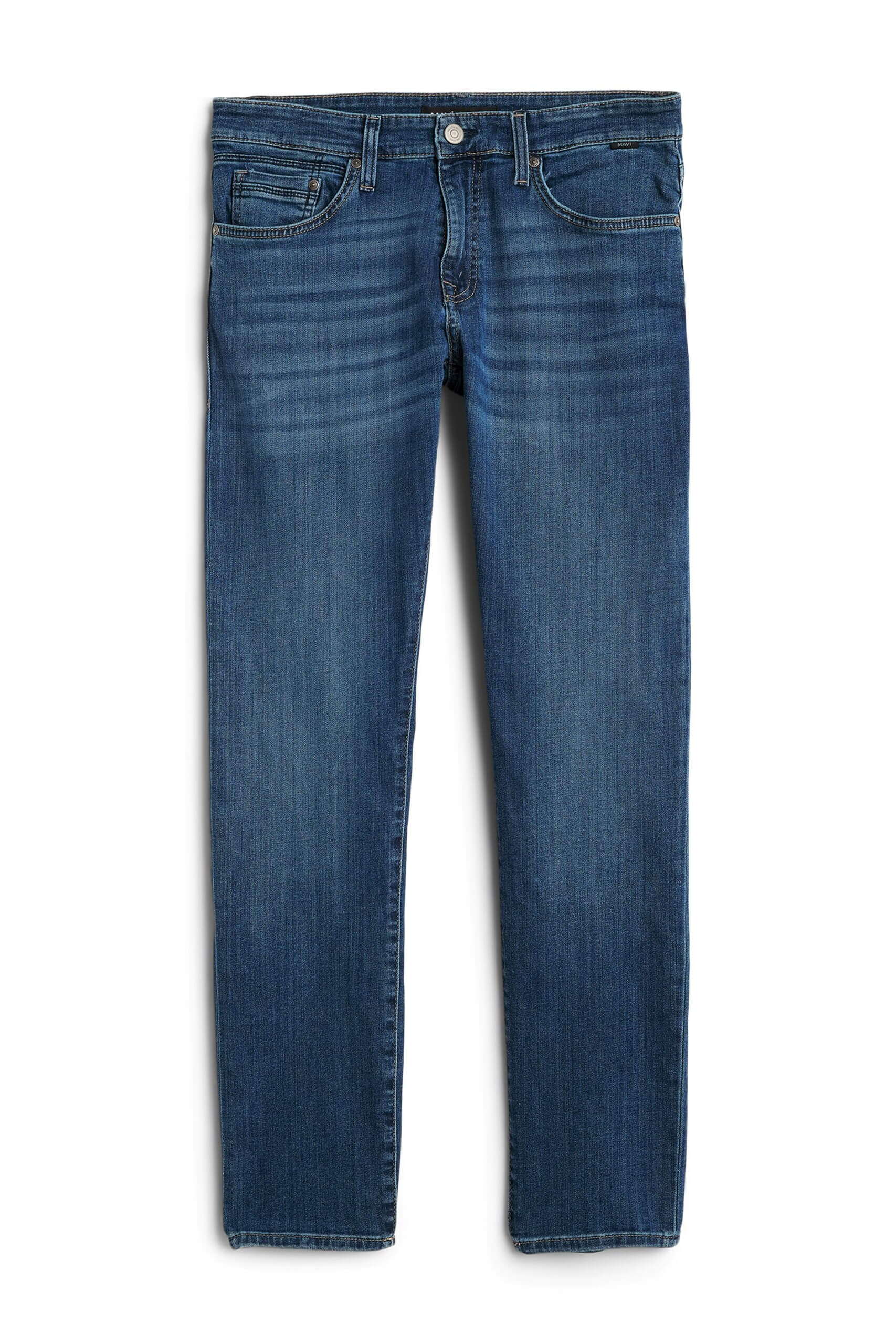 Stitch Fix men's dark blue jeans.