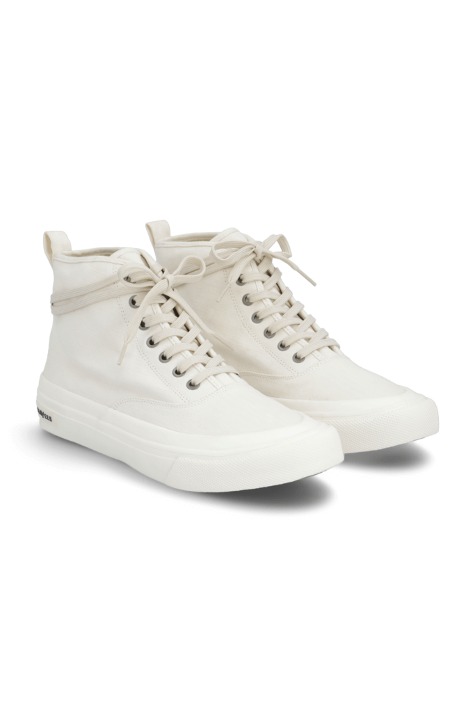 Stitch Fix men’s fall off-white high-top sneakers.