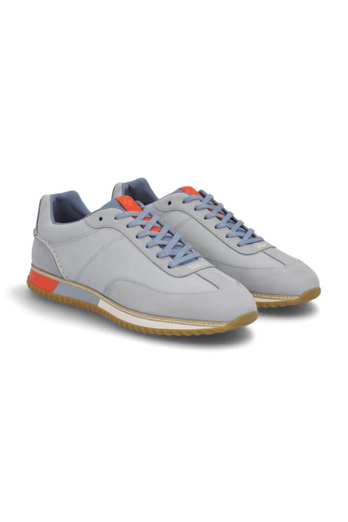 Stitch Fix men’s grey, blue and orange trainers.