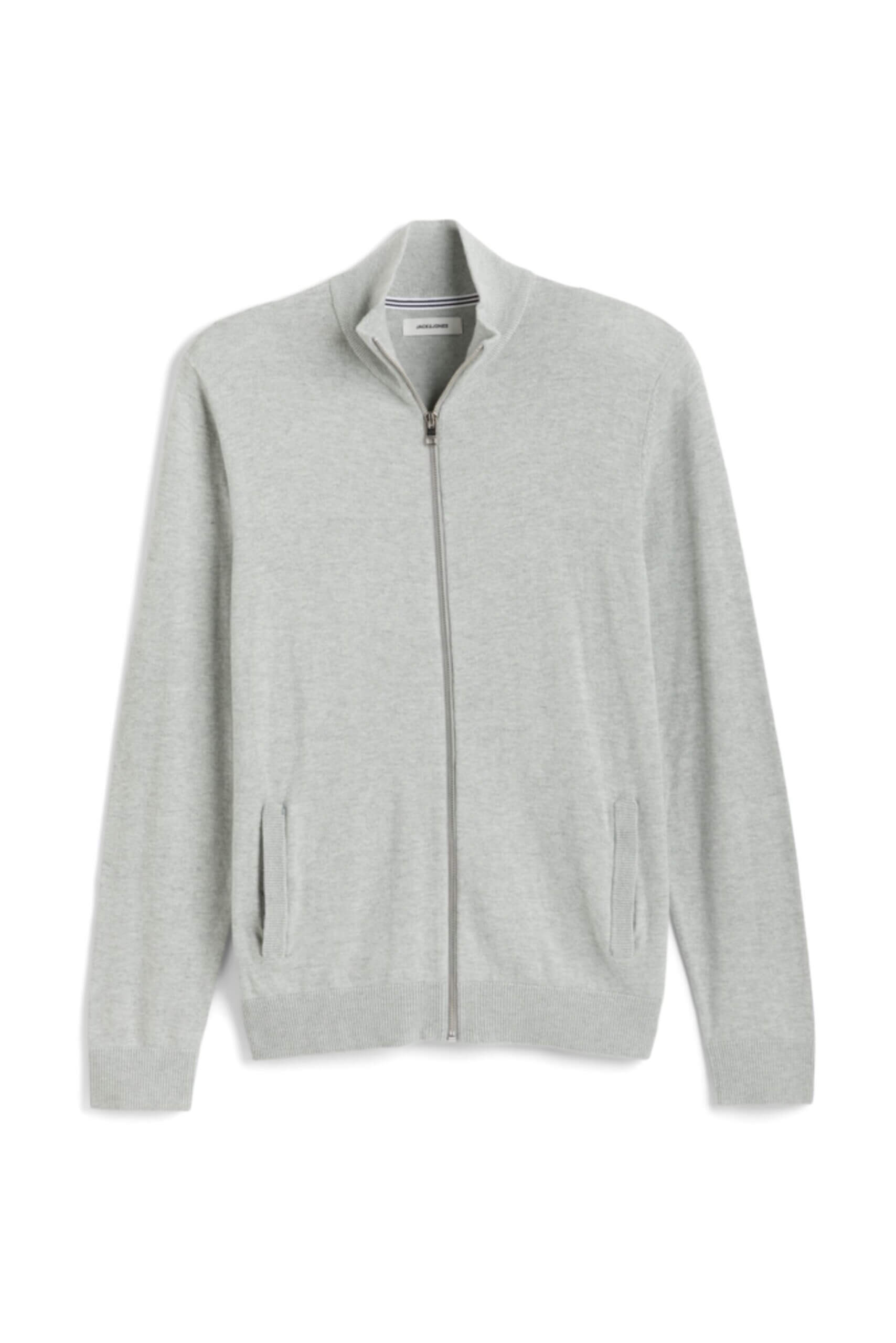 Stitch Fix Men’s grey zip-up cardigan.