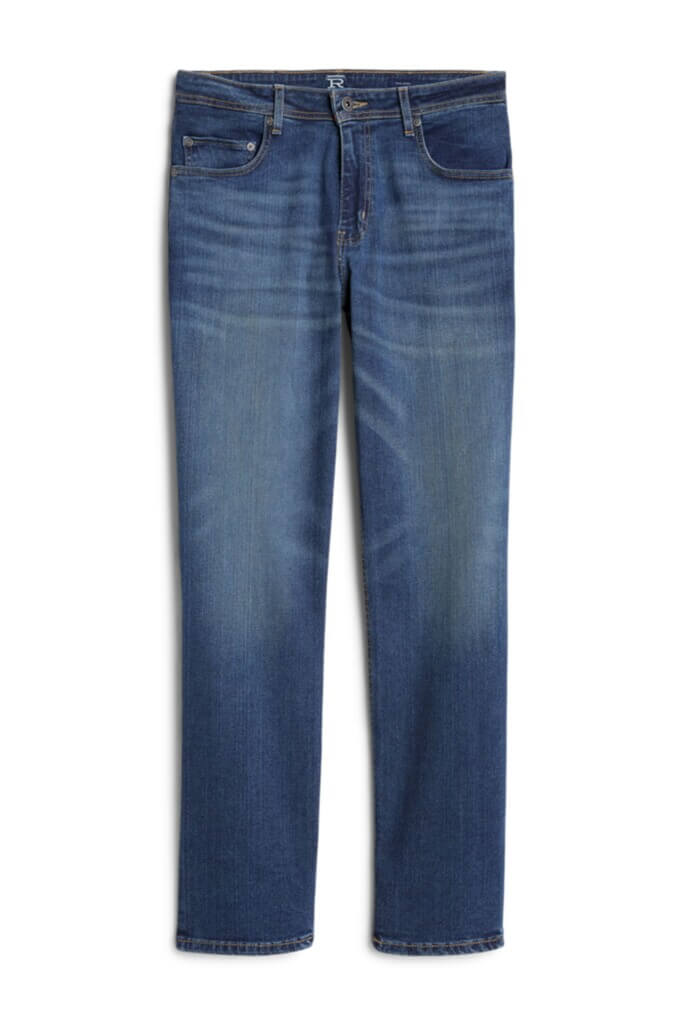 Stitch Fix Men’s straight-fit blue jeans.