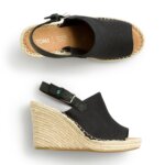 Stitch Fix Women’s Collection featuring black espadrille wedges.
