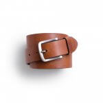 Stitch Fix Men’s medium-brown belt with silver buckle.