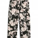 Stitch Fix women’s black and white floral print wide-leg pants.