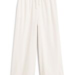 Stitch Fix women's cream wide leg knit pants.