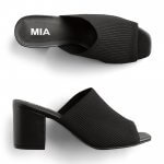 Stitch Fix women’s black open-toe chunky heels.
