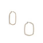 Stitch Fix women’s gold hoop earrings with crystal accents.