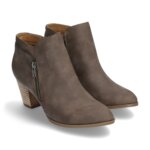 Stitch Fix women's brown heeled ankle booties.