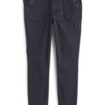 Stitch Fix women's black skinny pants with zipper front pockets.