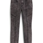 ​​Stitch Fix women's black acid wash skinny jeans.