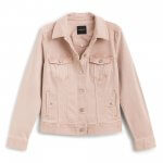 Stitch Fix women’s blush pink jean jacket.