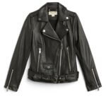 Stitch Fix Women’s black leather moto jacket.