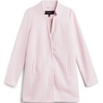 Stitch Fix women’s light pink long-line coat.