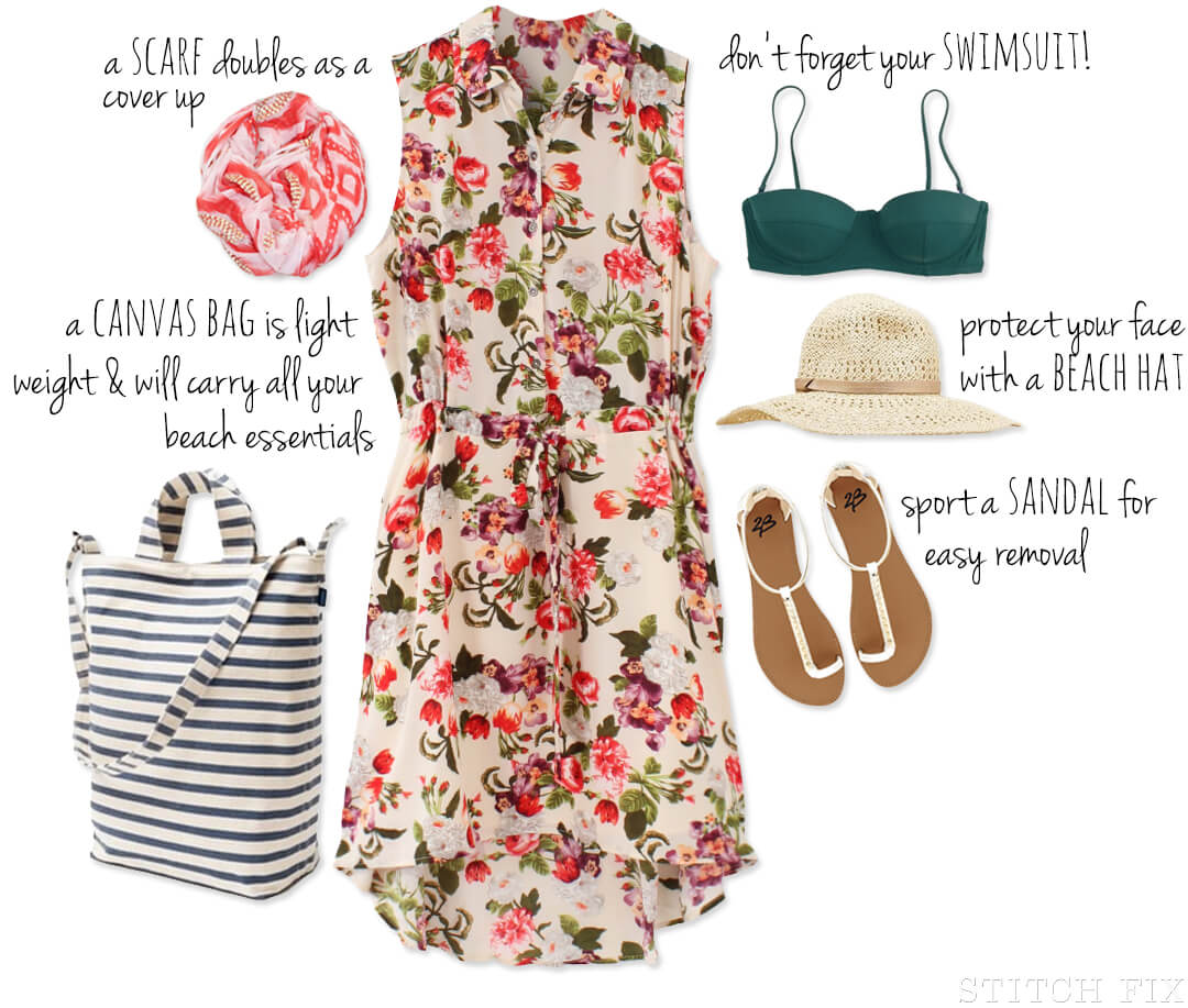 Floral Beach Dress Outfitting