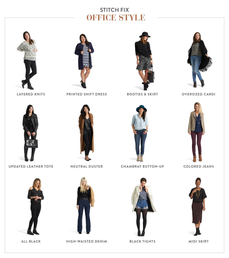 Below are 12 real Stitch Fix employees, with tips to expand your workwear options in 2016.