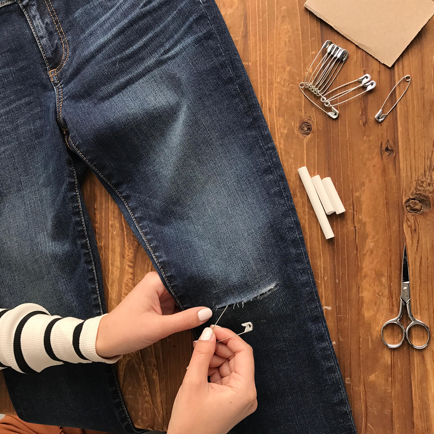 How to Distress Denim