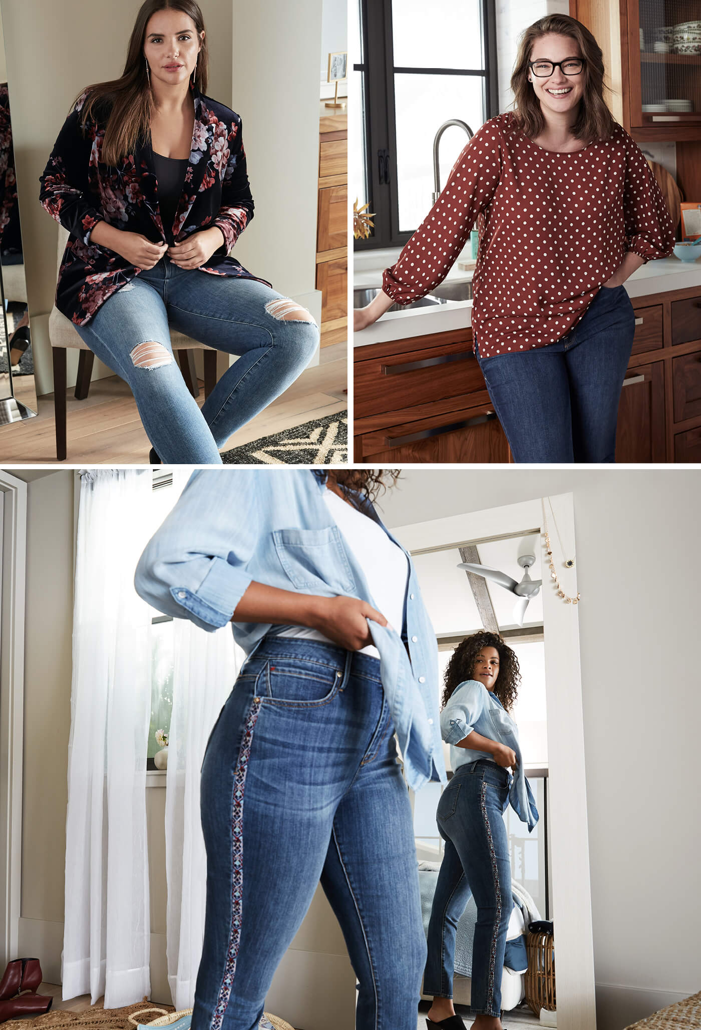 denim for plus women