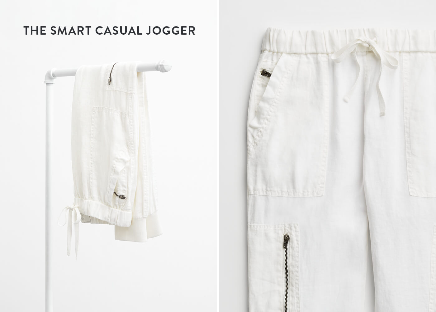 white jogger pant