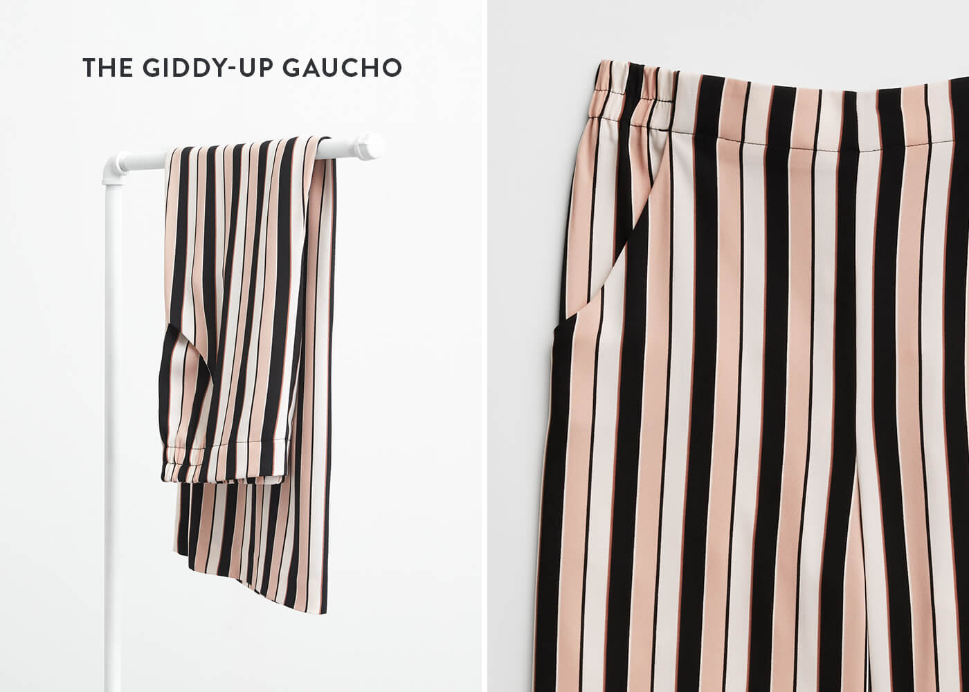 striped gaucho pant