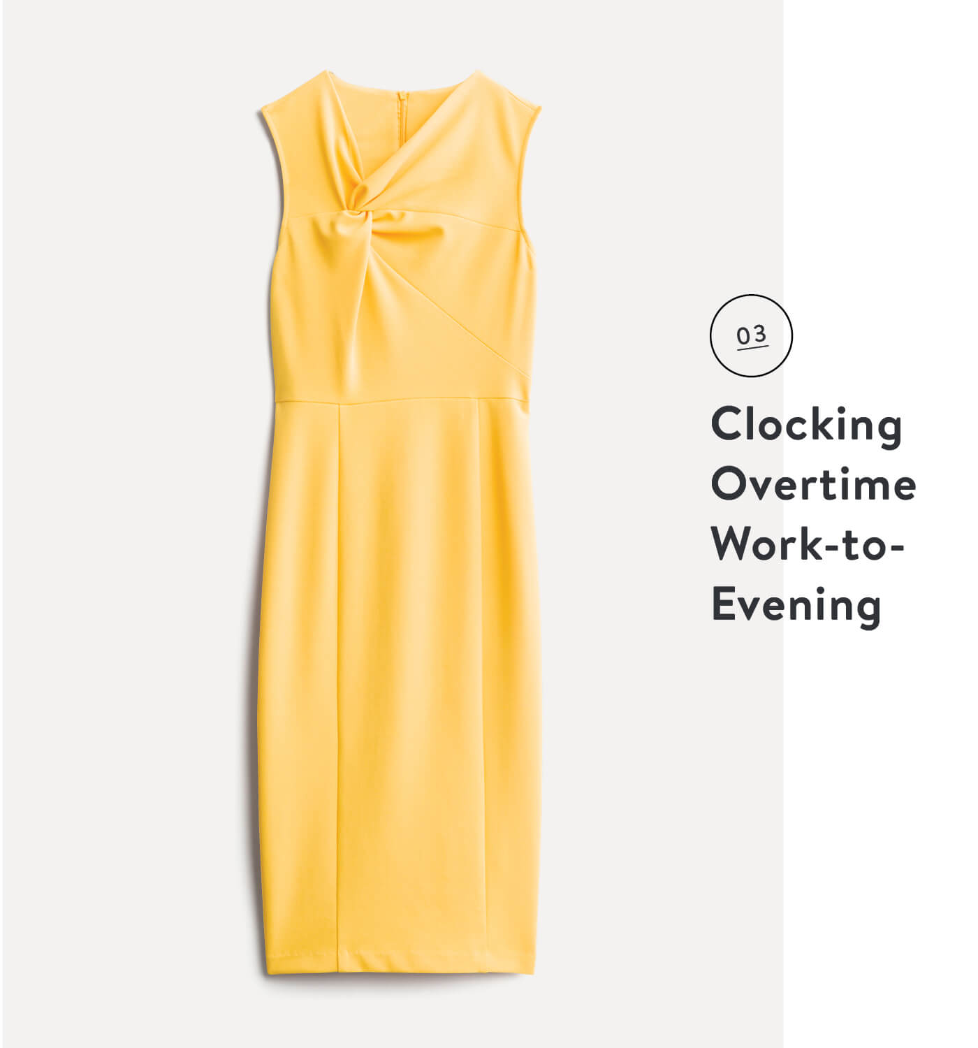 yellow sheath dress 