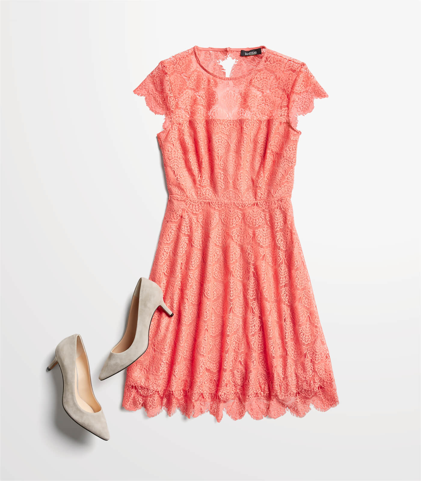 pink lace dress