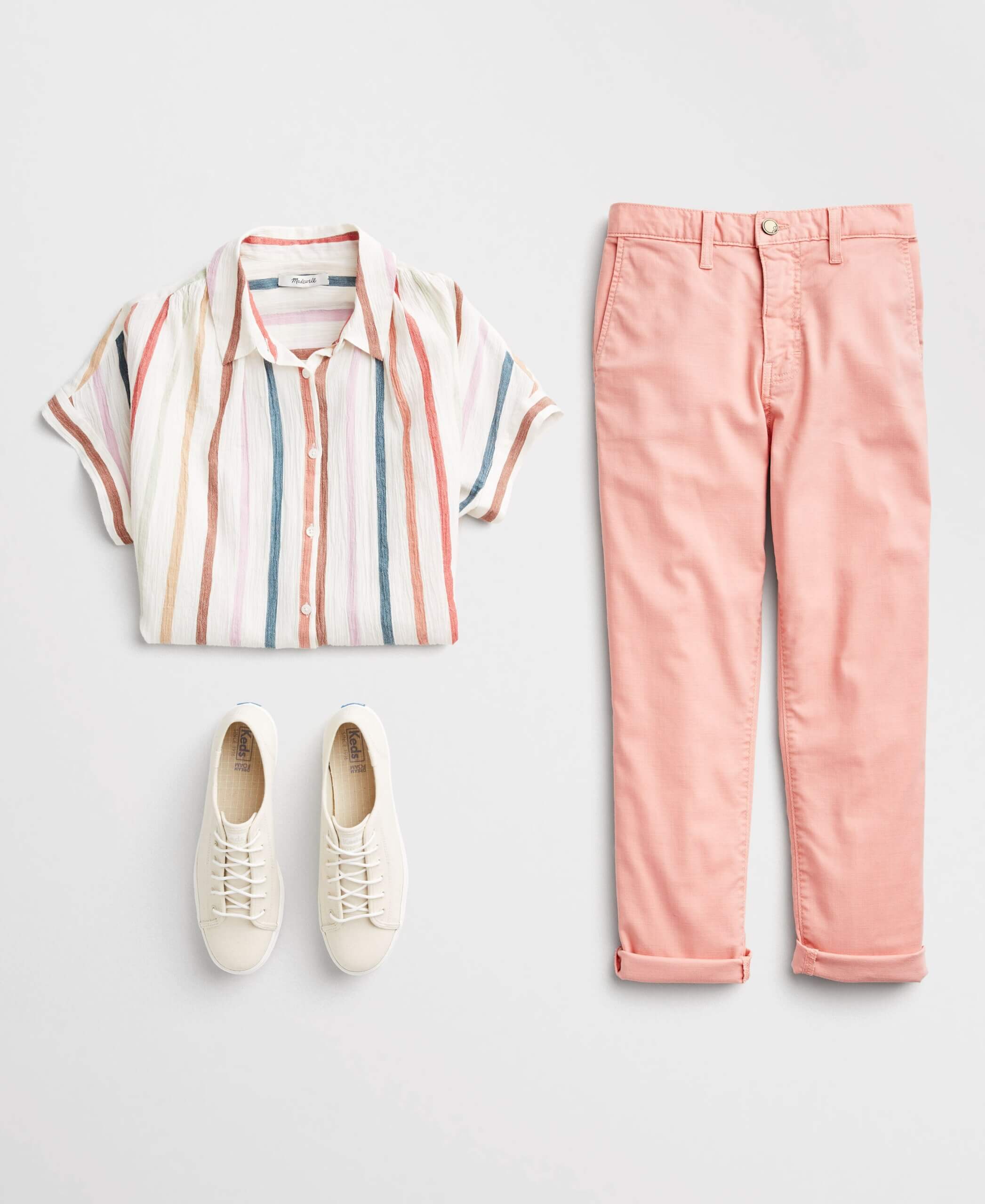 Incorporate bold color and print into your relaxed Easter outfits this season.