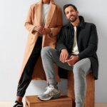Stitch Fix women’s model wearing normcore aesthetic outfit and Stitch Fix men’s model wearing normcore outfit.