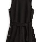Stitch Fix Summer Cocktail Attire black romper with tie-waist.