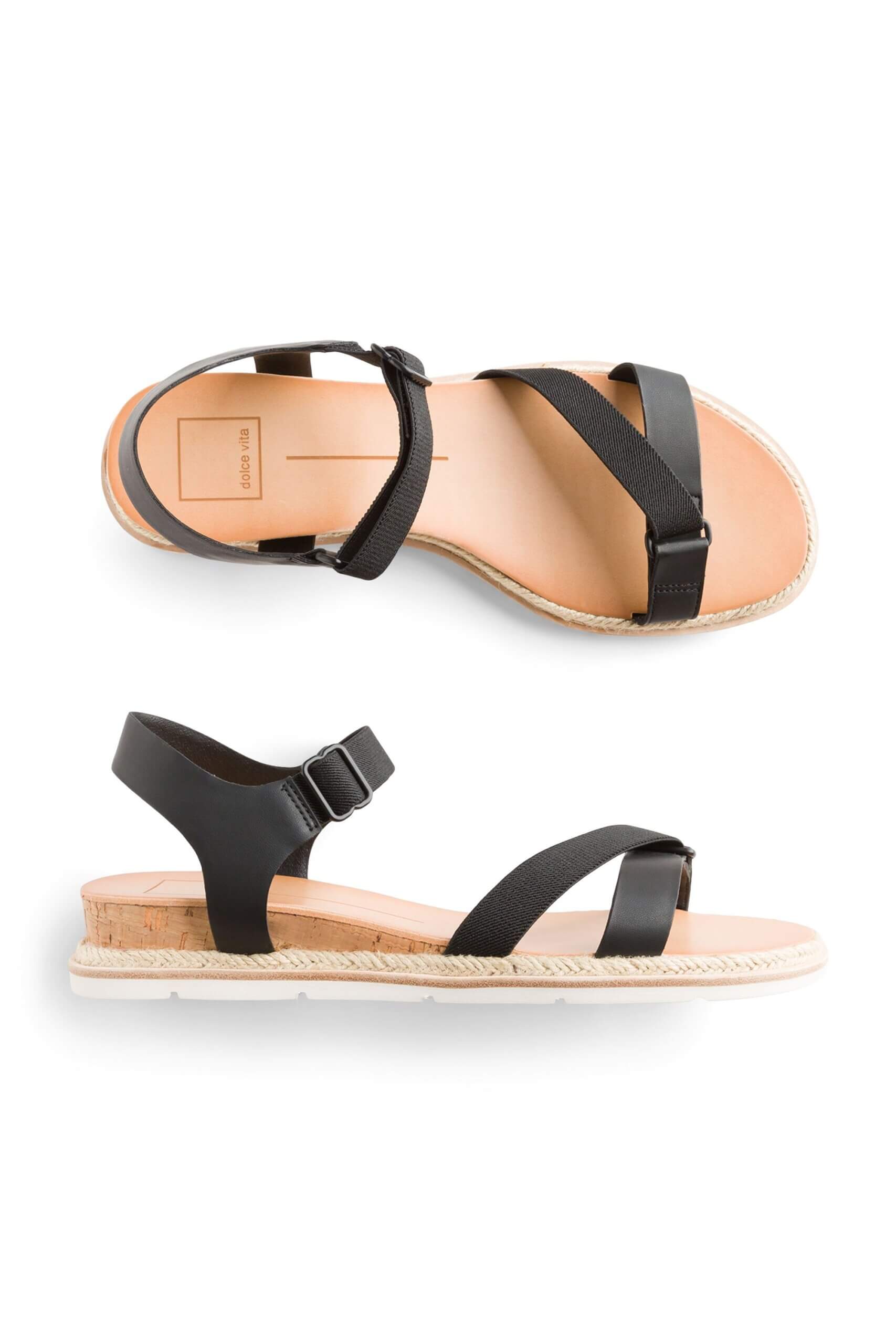 Stitch Fix women’s black strappy sandals.