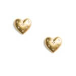 Stitch Fix women’s gold heart stud earrings.