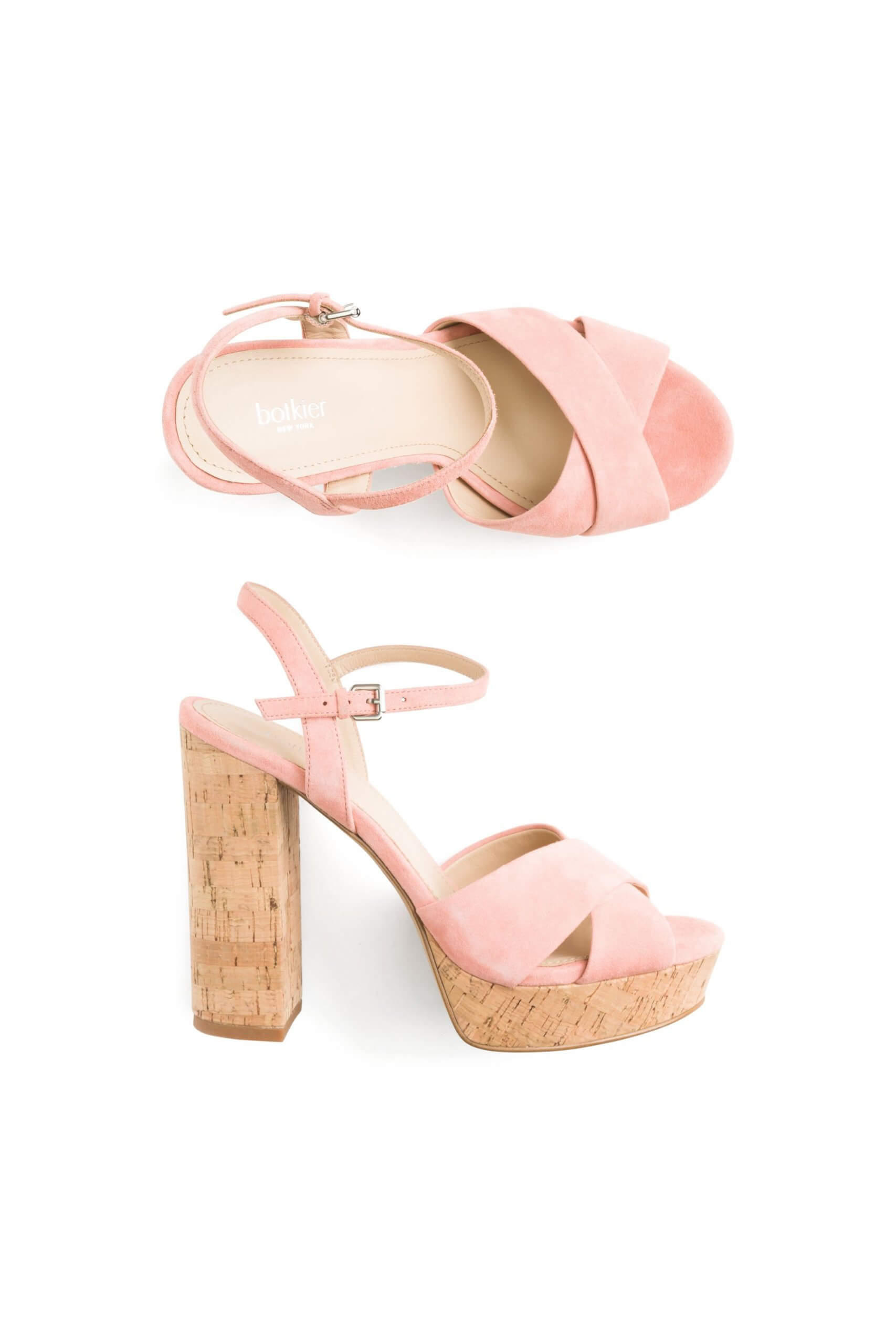 Stitch Fix Women's pink platform heeled sandals.
