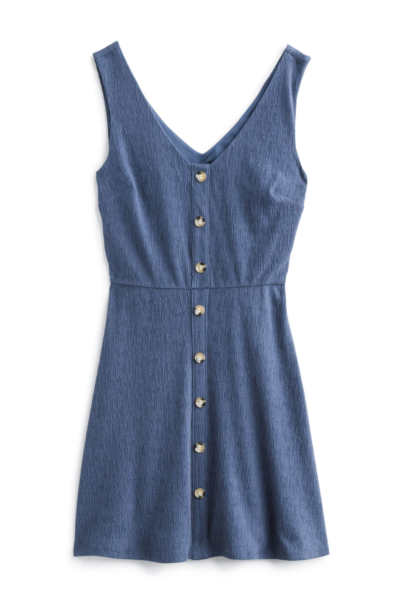 Stitch Fix Women’s blue button-front dress.