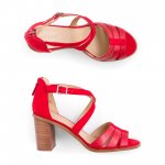 Stitch Fix women’s red strappy heels.