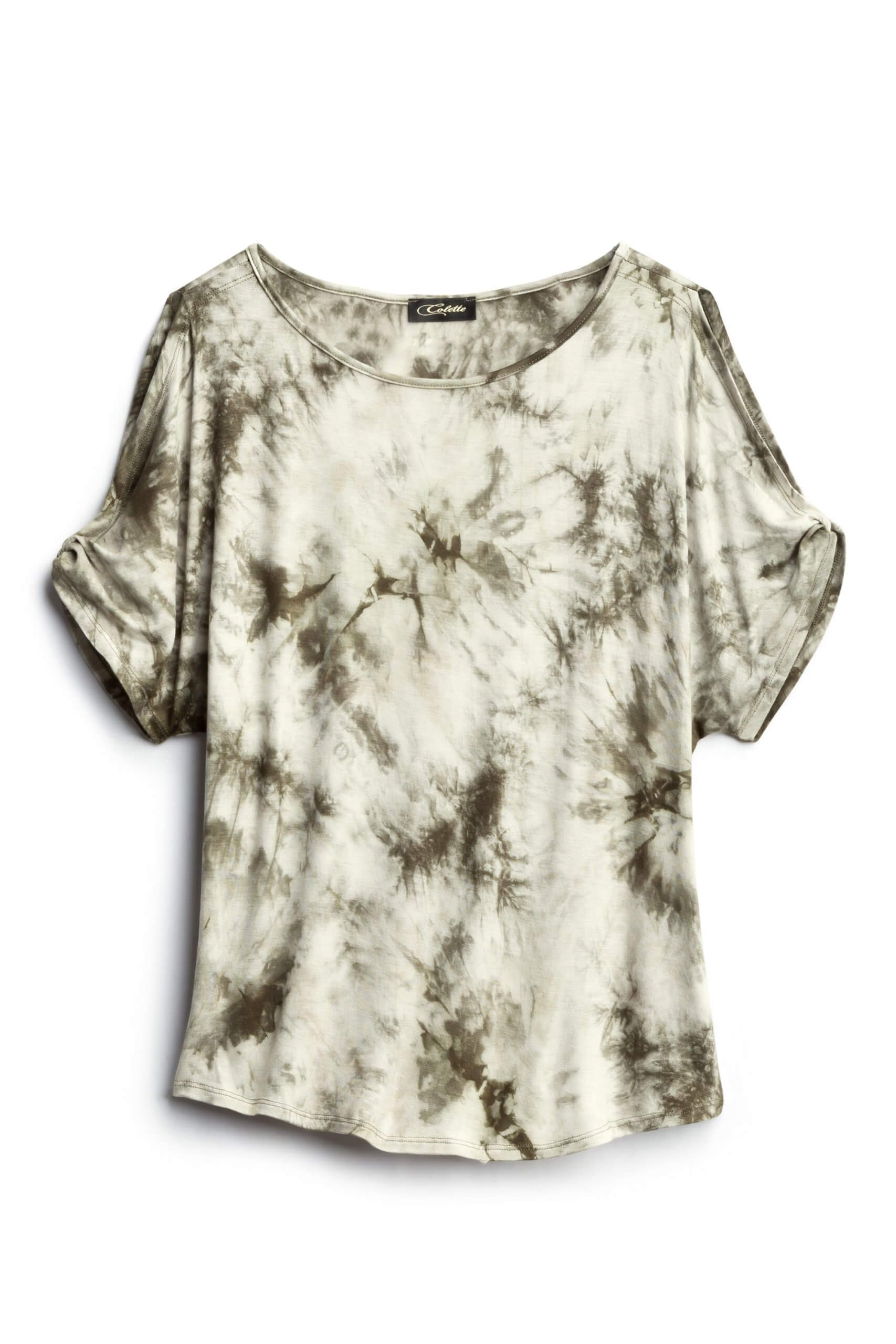 Stitch Fix Women’s green tie-dye t-shirt.