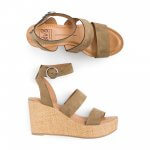 Stitch Fix women’s olive green wedges with cork heel.