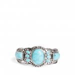 Stitch Fix women’s silver and turquoise stone bangle.