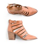 Stitch Fix Women’s Collection featuring tan cage ankle boots.