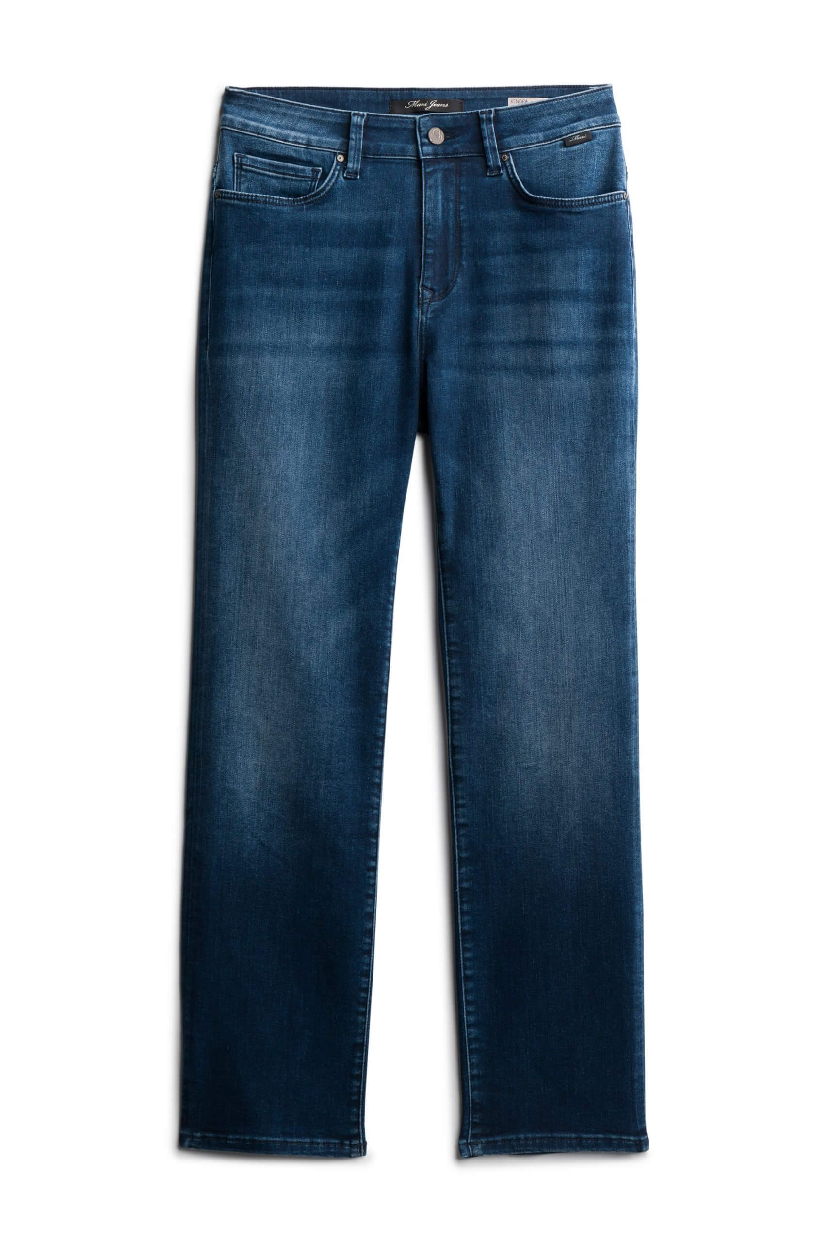 Stitch Fix women’s faded dark-wash straight-leg jeans.