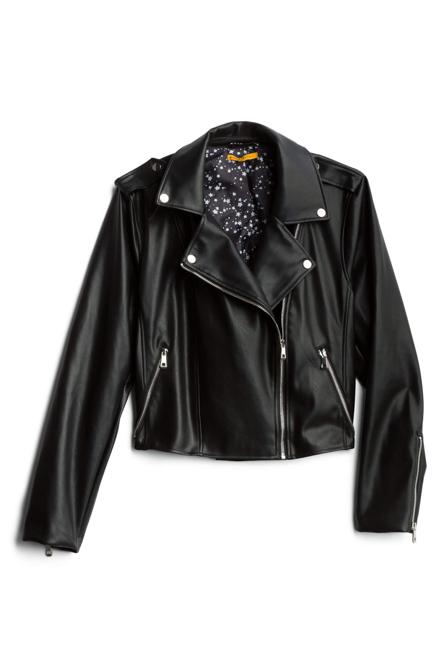 Stitch Fix Women's black moto jacket.