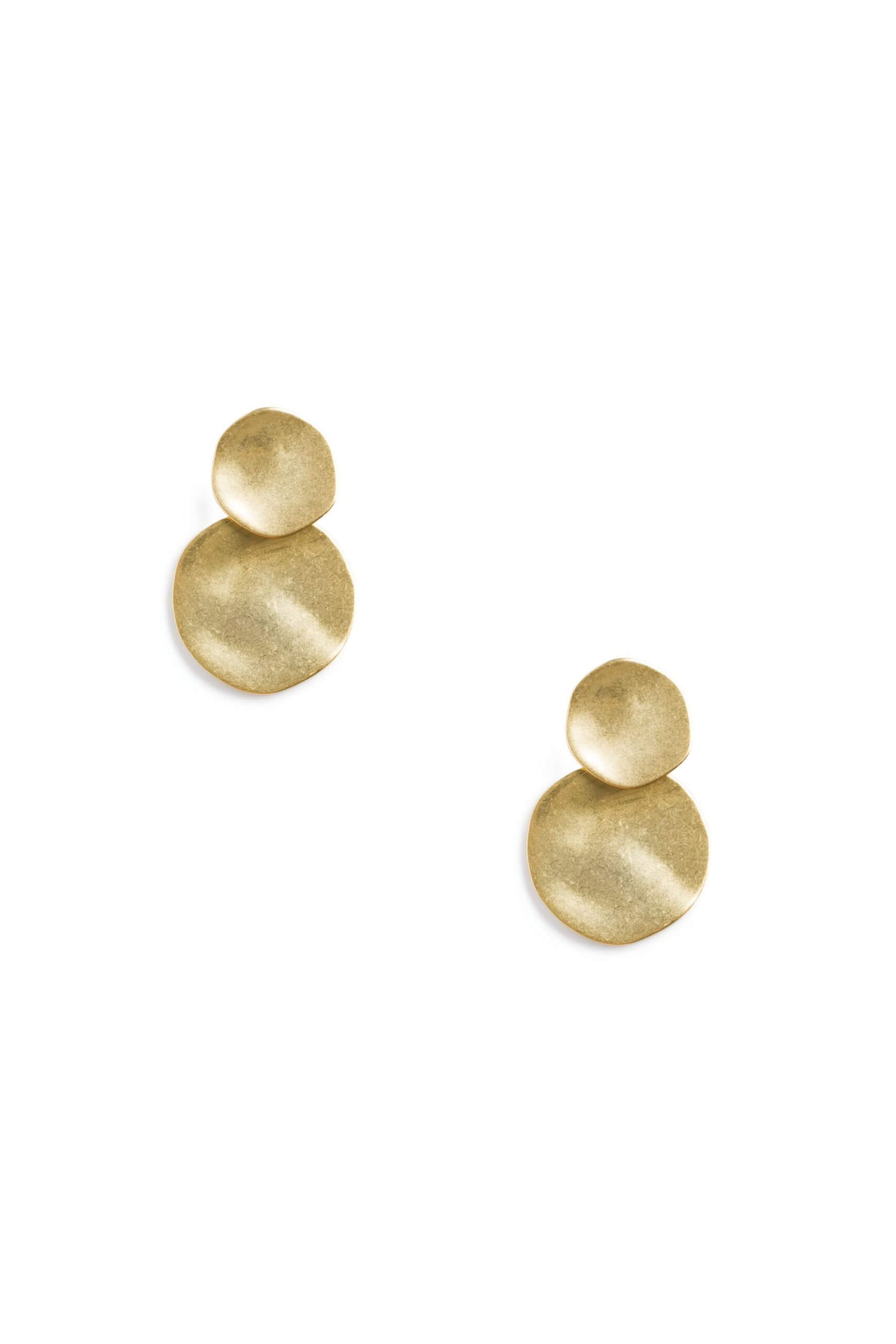 Stitch Fix Women’s gold disc earrings.