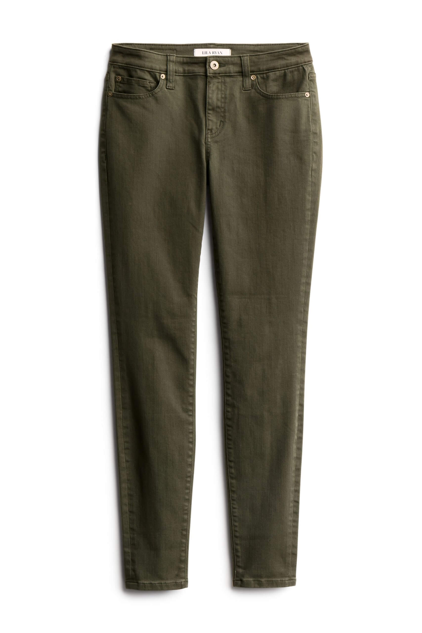 Stitch Fix Women's olive skinny jeans.
