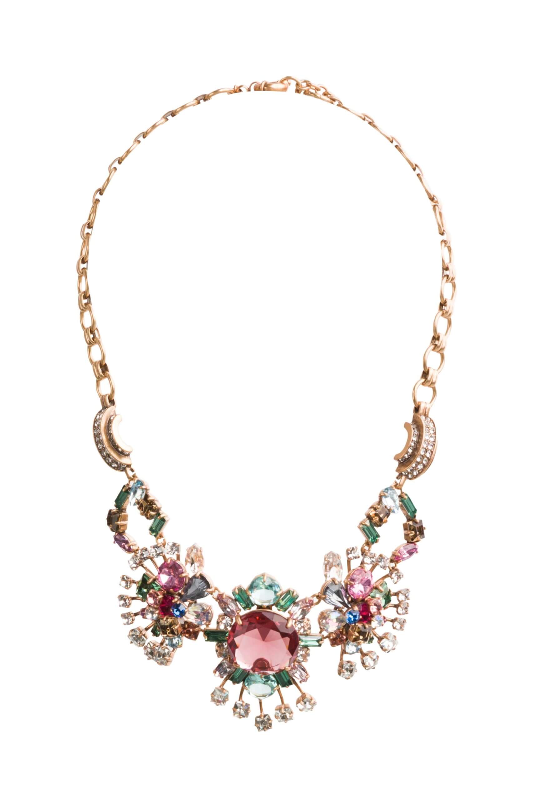 Stitch Fix Women's pink statement necklace.