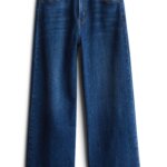 Stitch Fix women's blue wide-leg jeans.