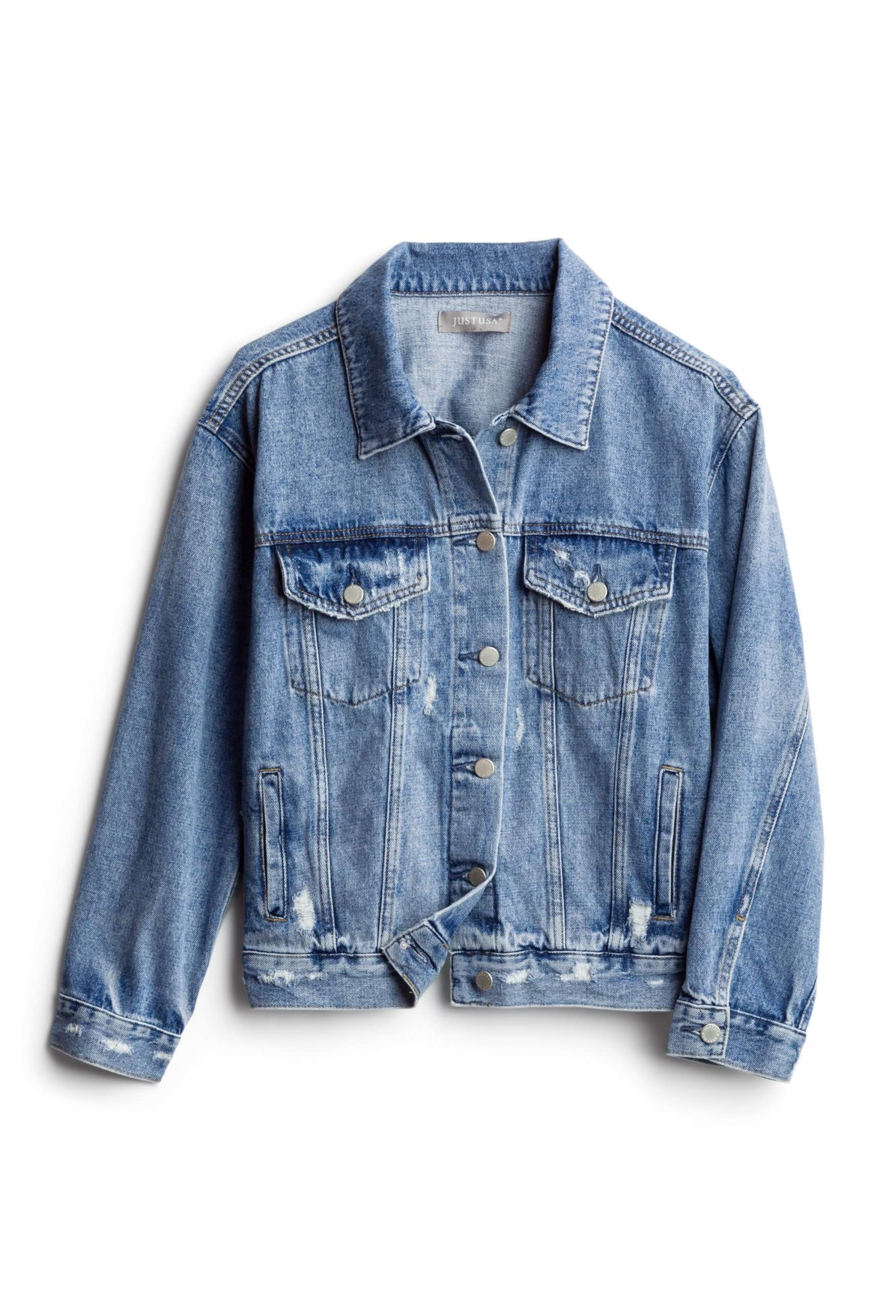 Where can I find an oversized denim jacket like this? I'm looking