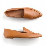 Stitch Fix women’s luxury fabric brown leather loafers.