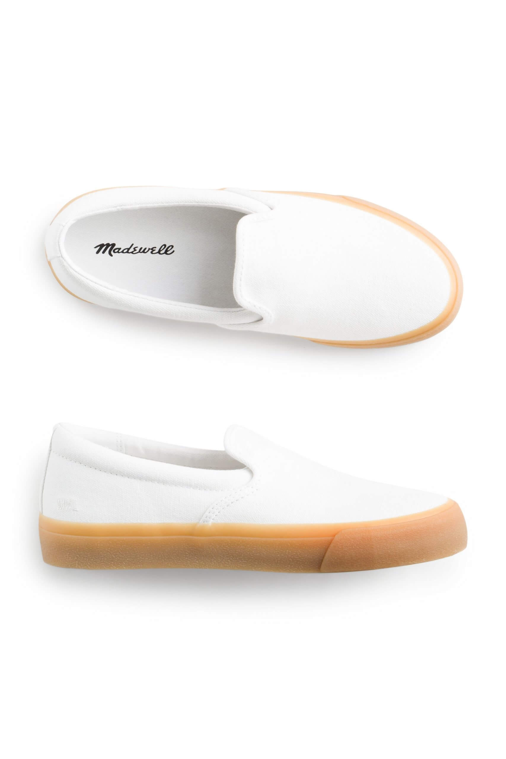 Stitch Fix Women’s white slip-on sneakers.